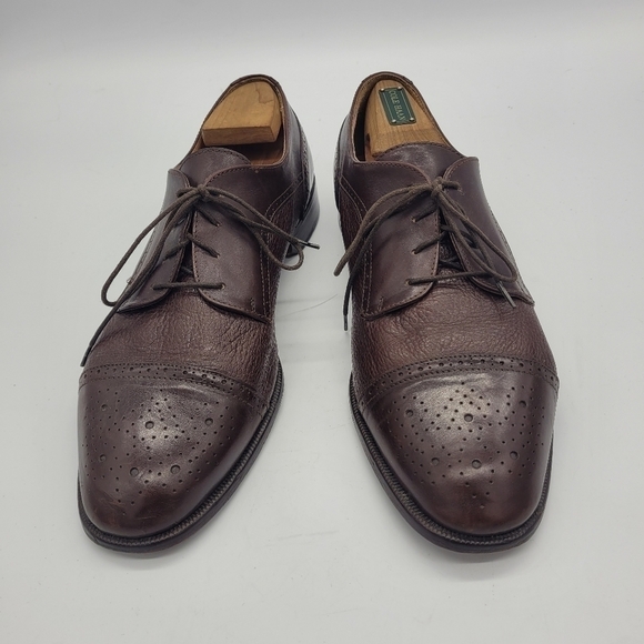 Vito Rufolo 4393-02 Oxford Cap Toe Brown Leather Men\'s Shoes 9.5 Made in ?? main image 13